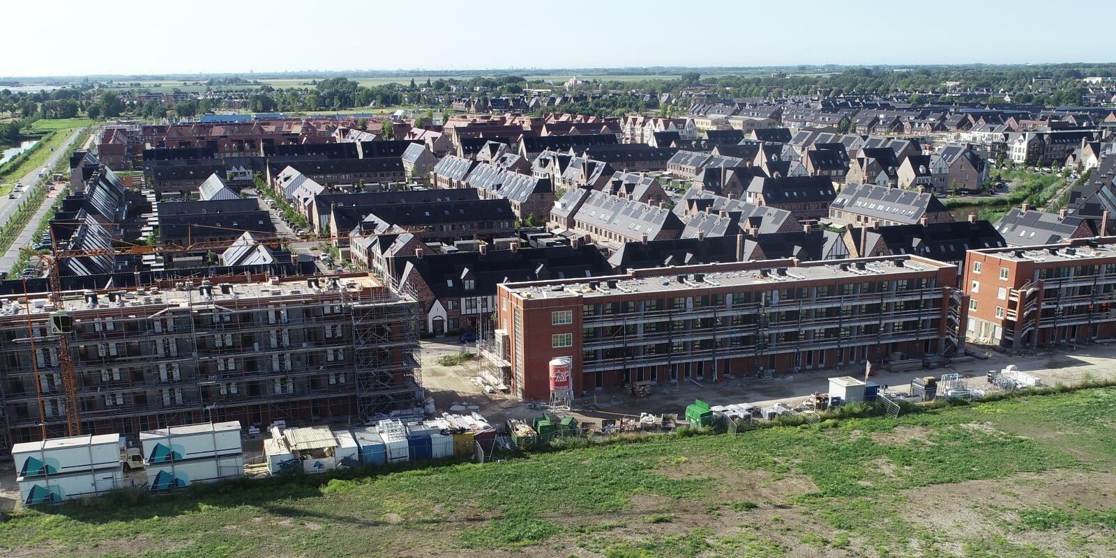 Appartementen Parkrand in aanbouw