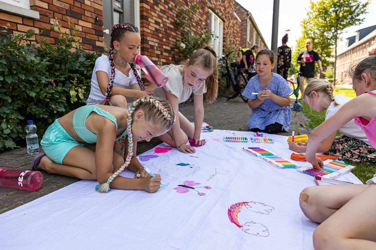 Dansend de zomer in - spandoeken maken